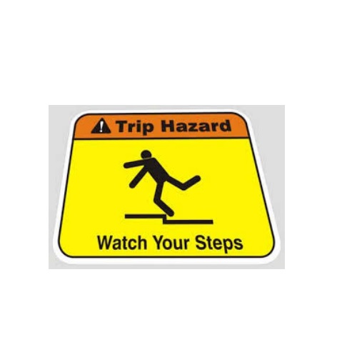 Usha Armour Trilp Hazard Signage, Size: 8 x 8 Inch